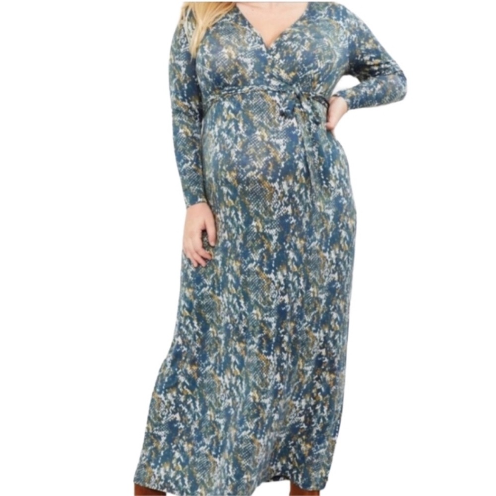 Jessica Simpson Snake Maternity Dress - Picture 2 of 9
